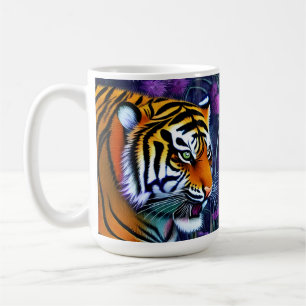 Abstracte Wilde Majestic Predator Tiger Koffiemok