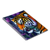 Abstracte Wilde Majestic Predator Tiger Notitieboek (Rechterzijde)