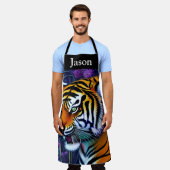 Abstracte Wilde Majestic Predator Tiger Schort (Gedragen)