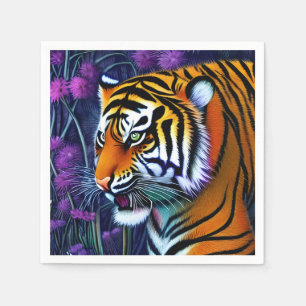 Abstracte Wilde Majestic Predator Tiger Servet