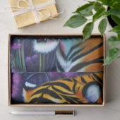 Abstracte Wilde Majestic Predator Tiger Tissuepapier (Geschenk)
