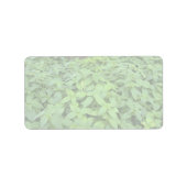 Abstracte Wilde muntbladeren Etiket (Voorkant)