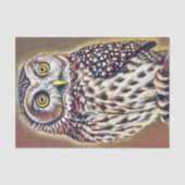 Abstracte Wilderness Forest Owl Art Tissuepapier (Voorkant)