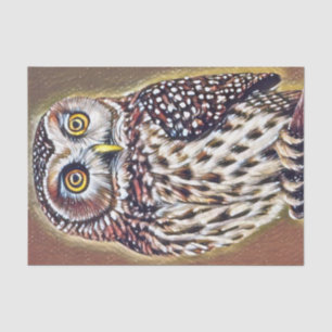 Abstracte Wilderness Forest Owl Art Tissuepapier