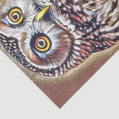 Abstracte Wilderness Forest Owl Art Tissuepapier (Detail)