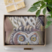 Abstracte Wilderness Forest Owl Art Tissuepapier (Geschenk)