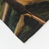Abstracte Wilderness Little Cabin Fleece Deken (Hoek)