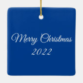 Abstracte Wilderness Little Cabin Keramisch Ornament (Achterkant)