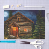 Abstracte Wilderness Little Cabin Tissuepapier (Craft)