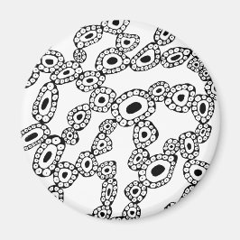 Abstracte Willekeurige Cirkel Blob Vorm Magneet