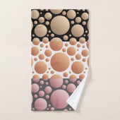 Abstracte Willekeurige Cirkels Bad Handdoek (Handdoek)