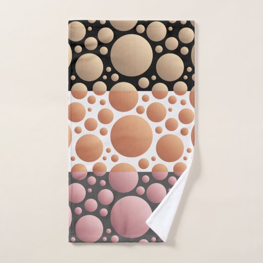 Abstracte Willekeurige Cirkels Bad Handdoek (Handdoek)