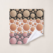 Abstracte Willekeurige Cirkels Bad Handdoek (Wasdoekje)