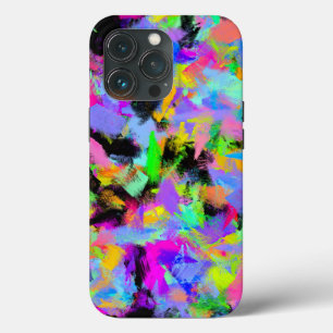 Abstracte willekeurige verf-kleurenexplosie in ber Case-Mate iPhone case