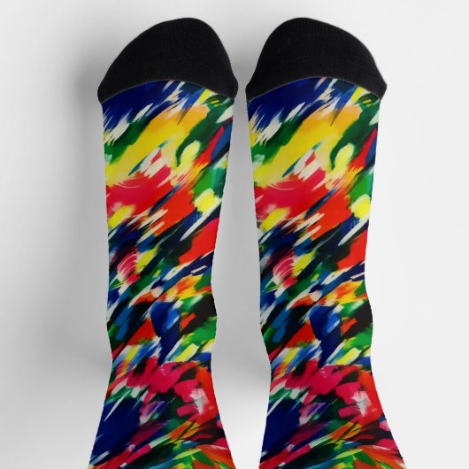 Abstracte winderige zomerdag sokken (Top)