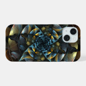 Abstracte windmolen kunst iPhone 15 case (Achterkant horizontaal)