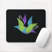 Abstracte Wings Mousepad Muismat (Met muis)