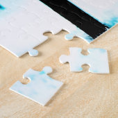 Abstracte Winter Blurry Kleurrijke Blizzard Dream Legpuzzel (Zijkant)