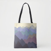 Abstracte winterbergen tote bag (Voorkant)