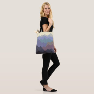 Abstracte winterbergen tote bag