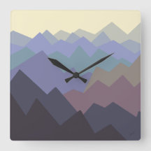 Abstracte winterbergkunst