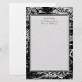 abstracte winterkantoorbenodigdheden briefpapier (Voorkant / Achterkant)