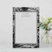 abstracte winterkantoorbenodigdheden briefpapier (Staand voorkant)