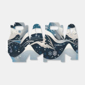 Abstracte Winterwonderland Gevel Bedankdoosjes (Uitgevouwen)
