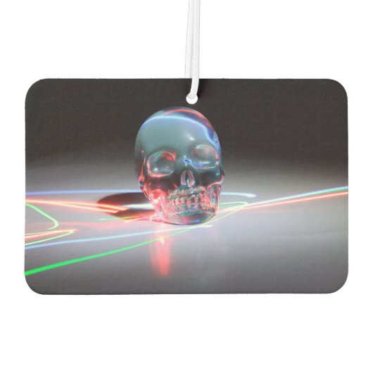 Abstracte wisbare schedel luchtverfrisser (Achterkant)