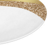 ABSTRACTE WIT-GOLD TRAY CUTTING BOARD SNIJPLANK (Hoek)