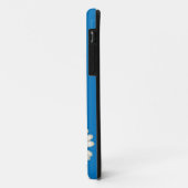 Abstracte Witdagen op Blue iPhone 5 Hoesje (Achterkant/links)