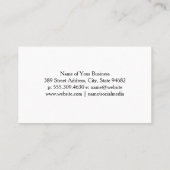 Abstracte witte achtergrond | Moderne vormen Visitekaartje (Achterkant)