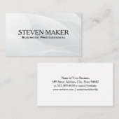 Abstracte witte achtergrond | Moderne vormen Visitekaartje (Voorkant / Achterkant)