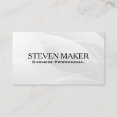 Abstracte witte achtergrond | Moderne vormen Visitekaartje (Voorkant)