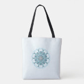 Abstracte witte achtergrond zeebrasem tote bag (Achterkant)
