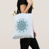 Abstracte witte achtergrond zeebrasem tote bag (Dichtbij)
