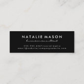 Abstracte witte blauwe tinten achtergrond | Monogr Mini Visitekaartje (Achterkant)