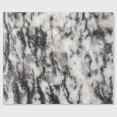 Abstracte witte en zwarte vlekken paspoorthouder cadeaupapier (Vlak)