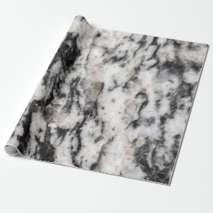 Abstracte witte en zwarte vlekken paspoorthouder cadeaupapier