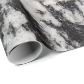 Abstracte witte en zwarte vlekken paspoorthouder cadeaupapier (Rol Hoek)