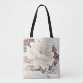 abstracte witte pony tote bag (Voorkant)
