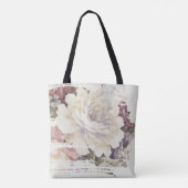 abstracte witte pony tote bag (Achterkant)