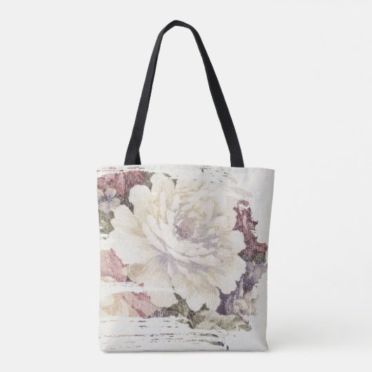 abstracte witte pony tote bag (Achterkant)