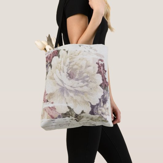 abstracte witte pony tote bag (Dichtbij)