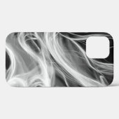 Abstracte witte rook op zwart Case-Mate iPhone case (Achterkant (horizontaal))