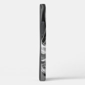 Abstracte witte rook op zwart Case-Mate iPhone case (Achterkant / Rechts)