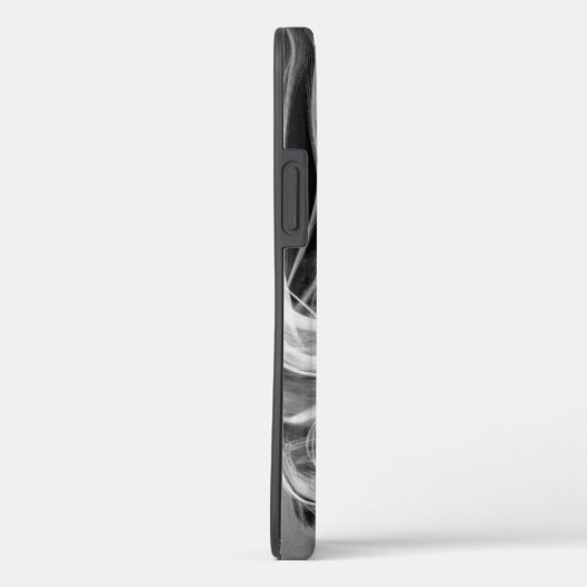 Abstracte witte rook op zwart Case-Mate iPhone case (Achterkant / Rechts)