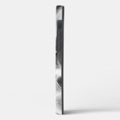 Abstracte witte rook op zwart Case-Mate iPhone case (Achterkant / Links)