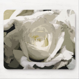 Abstracte witte Rose Muismat