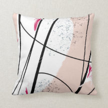 Abstracte witte roze zwarte lijn